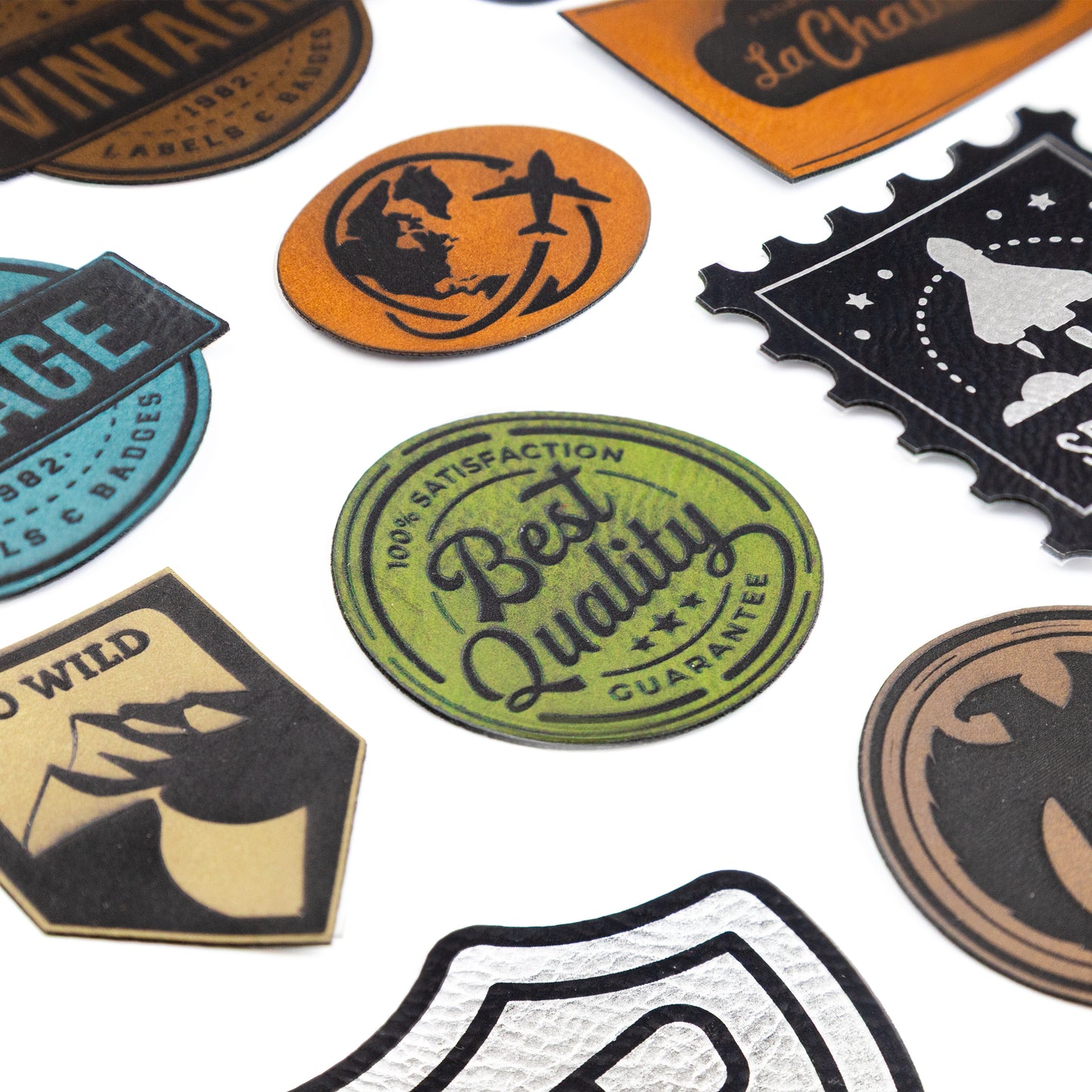 Faux Leather Patches