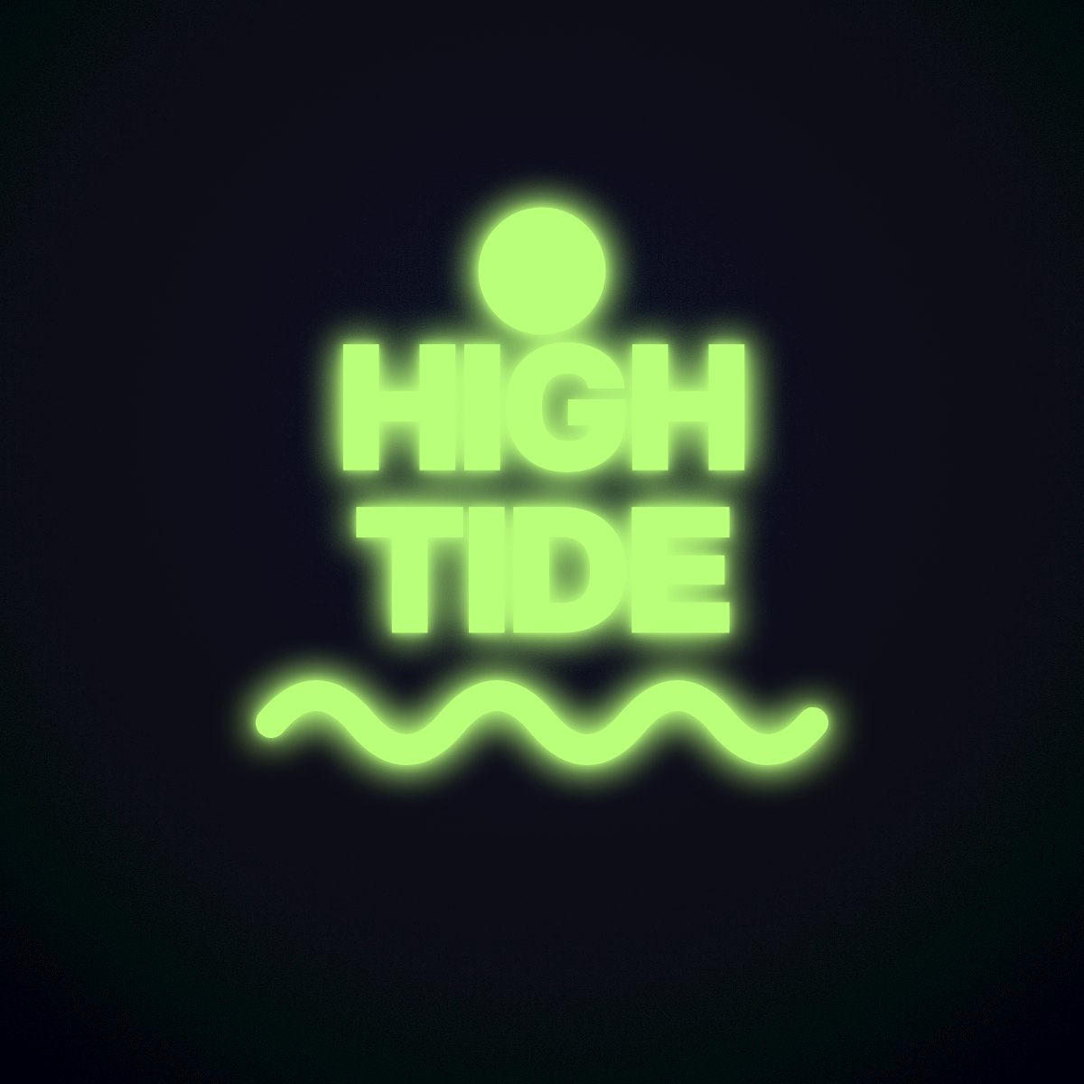 Example of a glow in the dark heat transfer